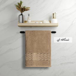 حوله حمام بهباف آذر طرح آرام سایز 100×155 سانتی متر