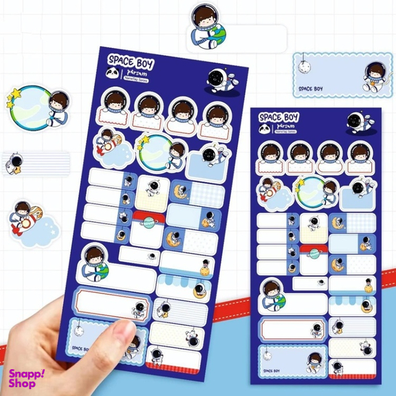 بسته لوازم تحریر مدل فضانورد کد 14 مجموعه 12 عددی