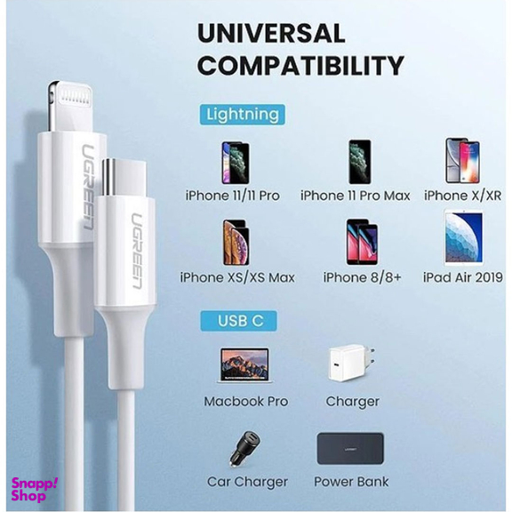 کابل Type C به Iphone Lightning یوگرین (Ugreen) مدل US171