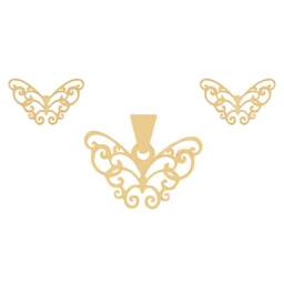 نیم ست طلا 18 عیار ماهک مدل MS0219