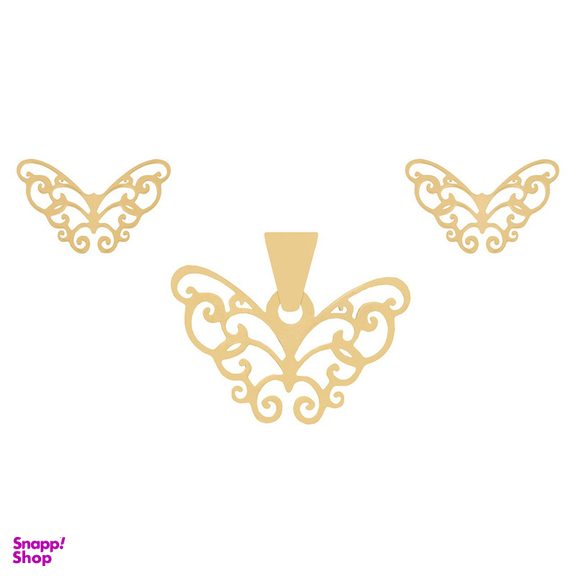 نیم ست طلا 18 عیار ماهک مدل MS0219