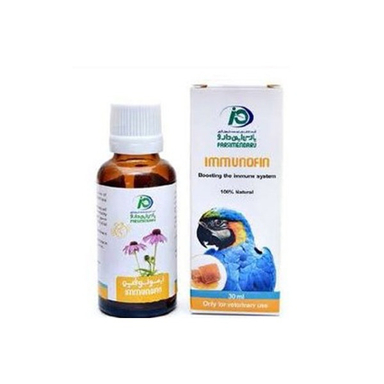قطره طبیعی ایمونوفین پارس ایمن دارو مدل تقویت سیستم ایمنی پرندگان کد 87121 حجم 30 میلی‌ لیتر