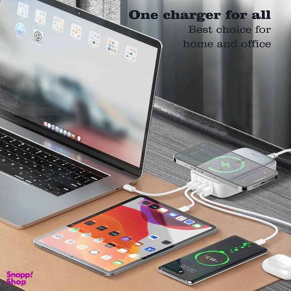 شارژر رومیزی الدینیو مدل GAN-6IN1-Q4010-140W