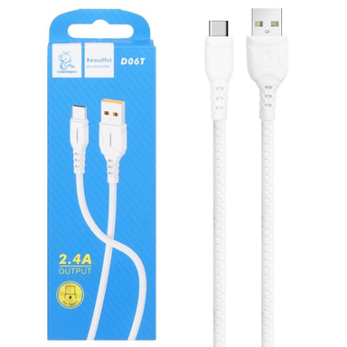 کابل شارژ USB به Type-C وی دنمن وی مدل D06T طول 1 متر