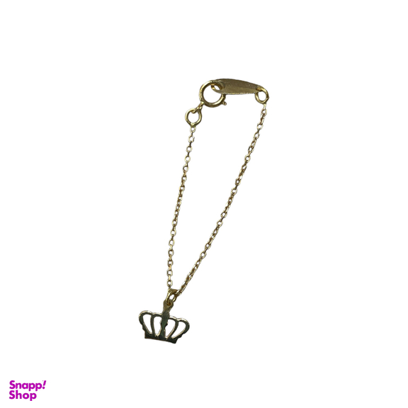 آویز ساعت طلا دخترانه طرح تاج کد 1515