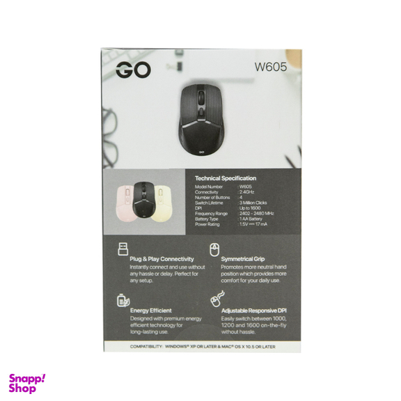 ماوس بی سیم فنتک مدل W605