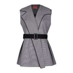 جلیقه رسمی زنانه گره استایل کد ویانا رنگ طوسی