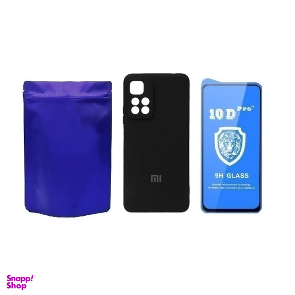 کاور گوشی موبایل مدل M-B Silicon مناسب شیائومی Poco M4 Pro 5G به همراه محافظ صفحه نمایش Ten-D
