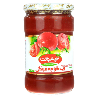 رب گوجه فرنگی خوشبخت وزن 690 گرم