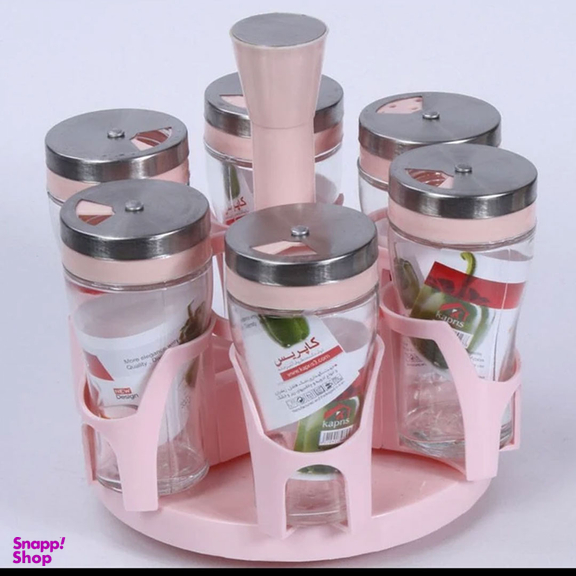 ست جای ادویه 6 پارچه کاپریس مدل پارادایس کد 12663