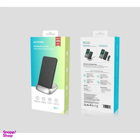 پاوربانک وایرلس استند هوکو مدل rp-pb106 ظرفیت 5000 میلی آمپر ساعت