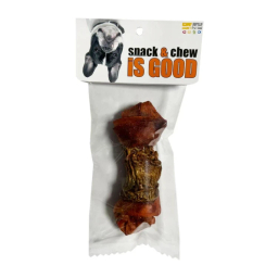 تشویقی سگ ایزگود شهرپت مدل استخوان گره ای گوشت دورپیچ وزن 50 گرم