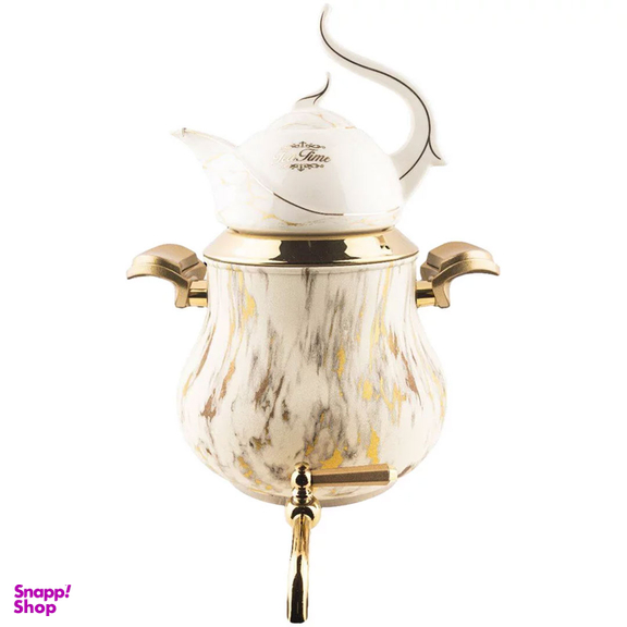 ست کتری و قوری کروپ ست مدل السا رنگی ماربل کد 900