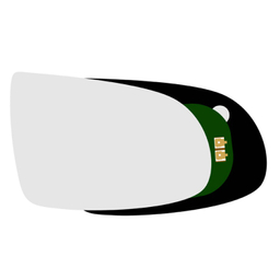 شیشه آینه جانبی راست خودرو کالانیکس مدل SHIS-SHAHINR-10951 مناسب شاهین به همراه قاب و چسب گرمکن دار