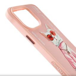 کاور گوشی موبایل نیمی مدل گربه عینکی مناسب اپل iPhone 14 Pro