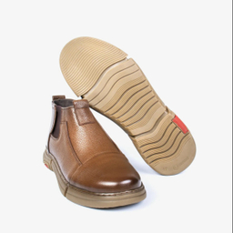 نیم بوت مردانه مدل S3 رنگ گردویی