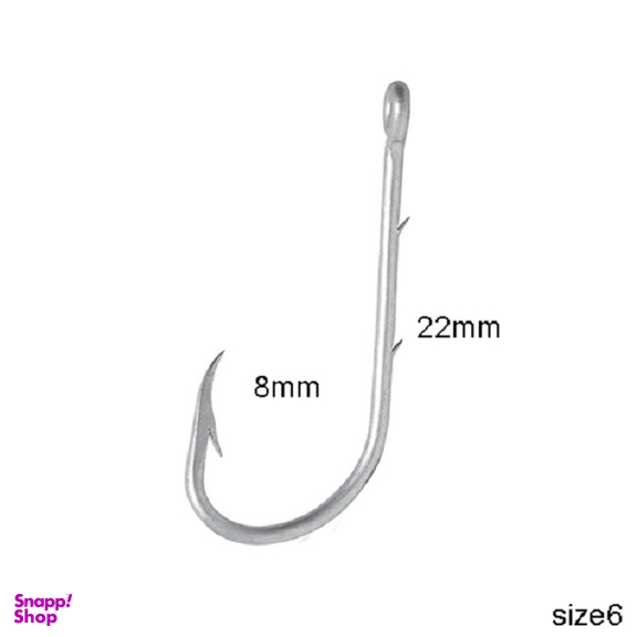 قلاب ماهیگیری مدل SZ06 سایز 6 بسته 10 عددی