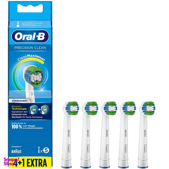 سری یدک مسواک برقی اورال بی مدل Precision Clean بسته 5 عددی