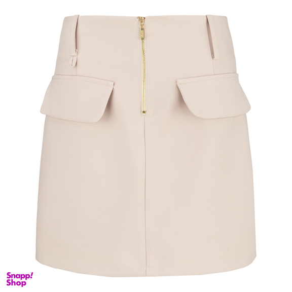 دامن زنانه سرژه مدل 210205 رنگ کرم