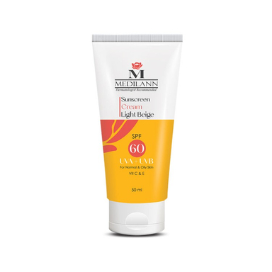 کرم ضد آفتاب رنگی مدیلن مدل G006 SPF60 حجم 50 میلی لیتر