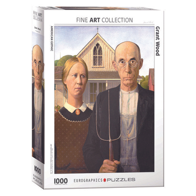 پازل 1000 تکه یوروگرافیکس پازلز مدل American Gothic كد 5479-6000