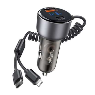 شارژر فندکی سوپر فست شارژ یسیدو مدل Y58 60W PD+QC3