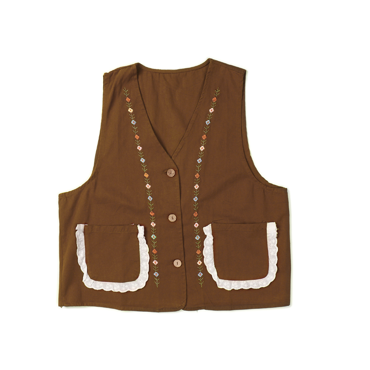 جلیقه رسمی زنانه مدل 66 رنگ قهوه ای