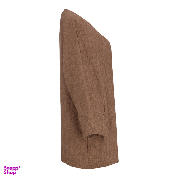مانتو زنانه السانا مدل جوانه کد 223951 رنگ دارچینی
