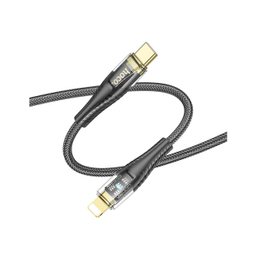 کابل تبدیل USB-C به لایتنینگ هوکو مدل U121 27W طول 1.2 متر