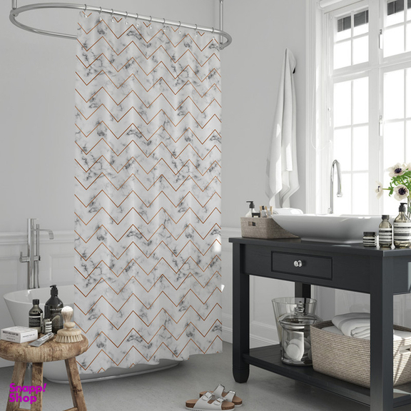 پرده حمام دلفین مدل Jack-5075 سایز 180x200 سانتی متر