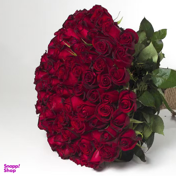 دسته گل رز هلندی گل ستان مدل رز قرمز