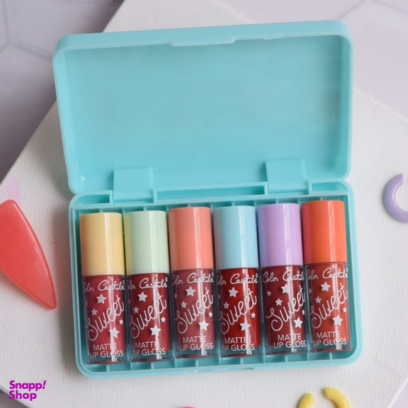 رژ لب مایع Color Castile کد 2 مجموعه 6 عددی