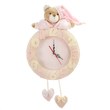 ساعت دیواری کودک نی نی سیس مدل خرس نانان کد W-N/P