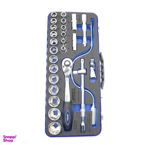 آچار بکس اپکس مدل AJ-APX-1527 مجموعه 27 عددی