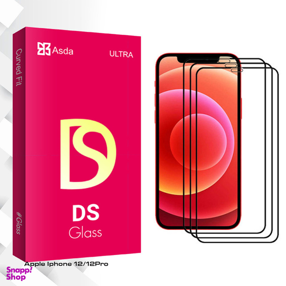 محافظ صفحه نمایش سرامیکی آسدا مدل DS glass مناسب برای گوشی موبایل اپل Iphone 12 بسته سه عددی