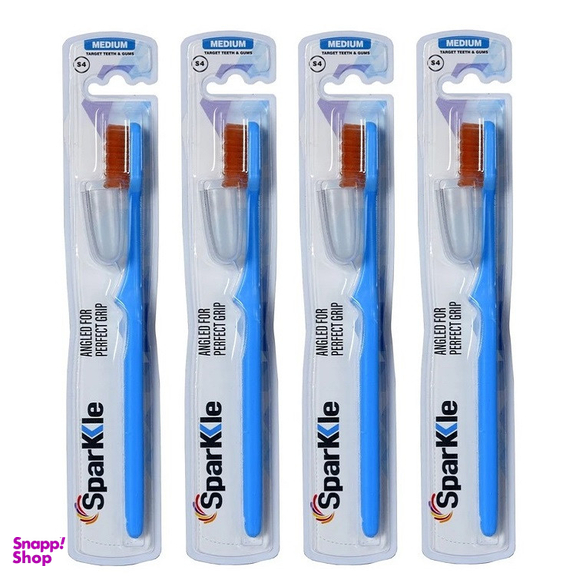 مسواک اسپارکل مدل s4 pro با برس متوسط بسته 4 عددی