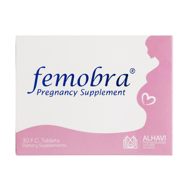 قرص مولتی ویتامین دوران بارداری و شیردهی فموبرا (Femobra) الحاوی بسته 30 عددی