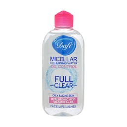 آب پاک کننده صورت دافی، مناسب پوست های چرب، با خاصیت ضدآلودگی، شاداب کننده، تسکین دهنده، پاک کننده، آبرسان، ترکیبات هیالورونیک اسید، ویتامین A، ویتامین B5، برای بانوان، حجم 200 میلی لیتر، مدل Oil control
