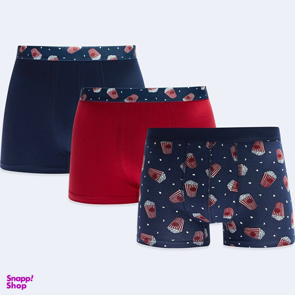 شورت پادار مردانه ال سی وایکیکی مدل w26986z8 بسته 3 عددی