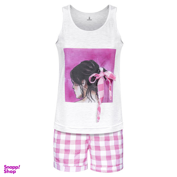 ست تاپ و شلوارک زنانه ساروک  مدل Girls کد 06