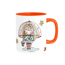 ماگ شادیت طرح دختر پاییزی کد 116