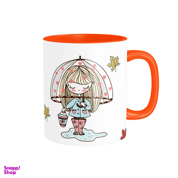 ماگ شادیت طرح دختر پاییزی کد 116