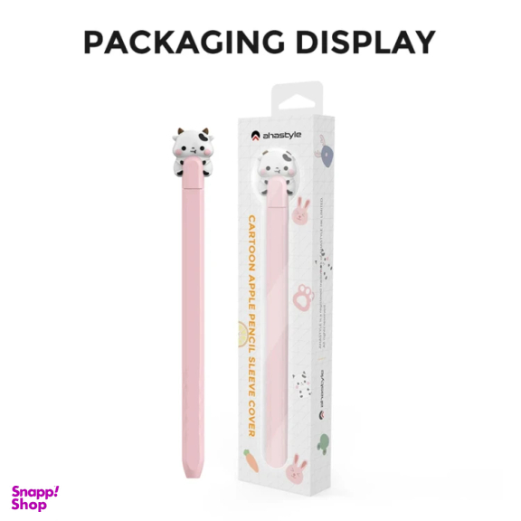 کاور قلم لمسی آهااستایل مدل PT129-2 Cow-Pink مناسب اپل سری 2