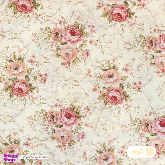 کاور لحاف آدنو مدل گلزار کد CH49 دونفره سایز 220x240 سانتی متر