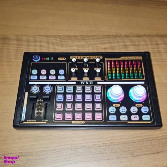 میکروفون کاندنسر مدل WH1000 به همراه کارت صدا اکسترنال مدل DJ18 مجموعه 12 عددی