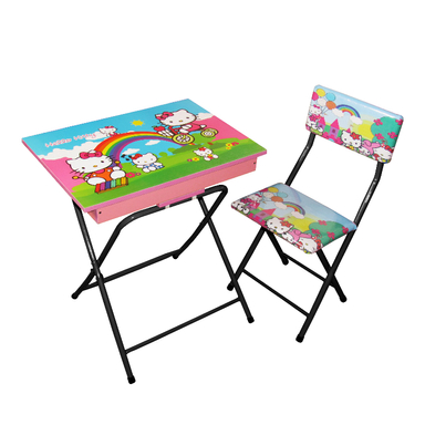 میز تحریر باکسدار با صندلی میزیمو طرح کیتی 2