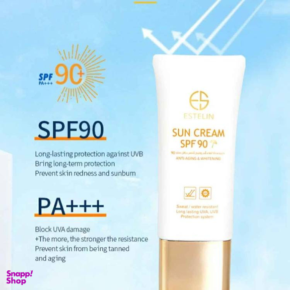 کرم ضد آفتاب استلین مدل ضد پیری SPF 90 وزن 60 گرم
