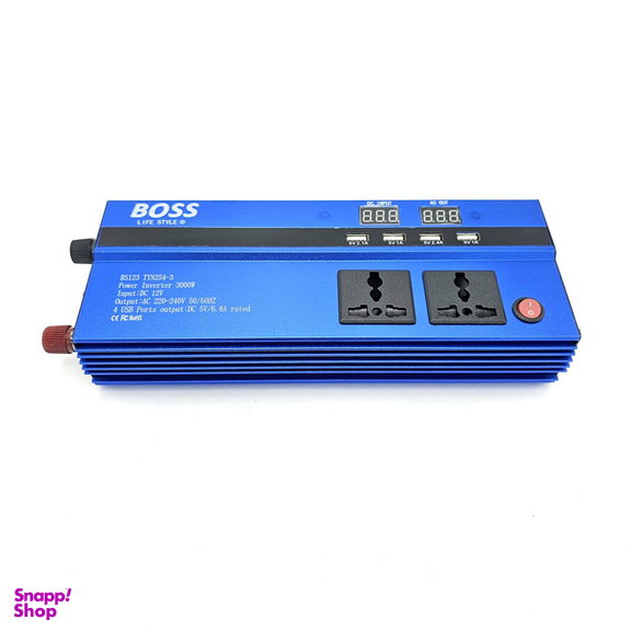 مبدل برق خودرو باس مدل BS123 TYN254-3 ظرفیت 3000 وات