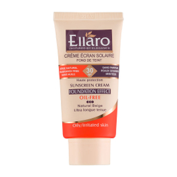 کرم ضد آفتاب کرم پودری فاقد چربی الارو با SPF30 رنگ بژ طبیعی مات حجم 40 میلی لیتر