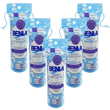 پد آرایش پاک کن بنلا مدل Makeup Wipes مجموعه 5 بسته 72 عددی